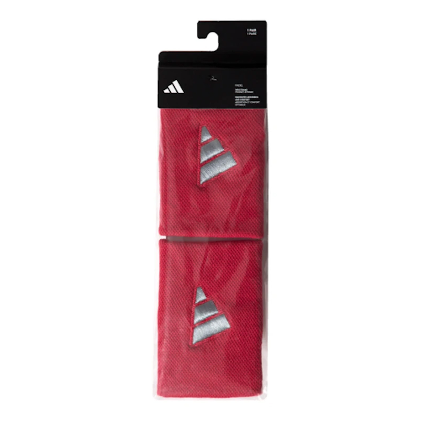 Adidas Red Short Wristbands (X2)
